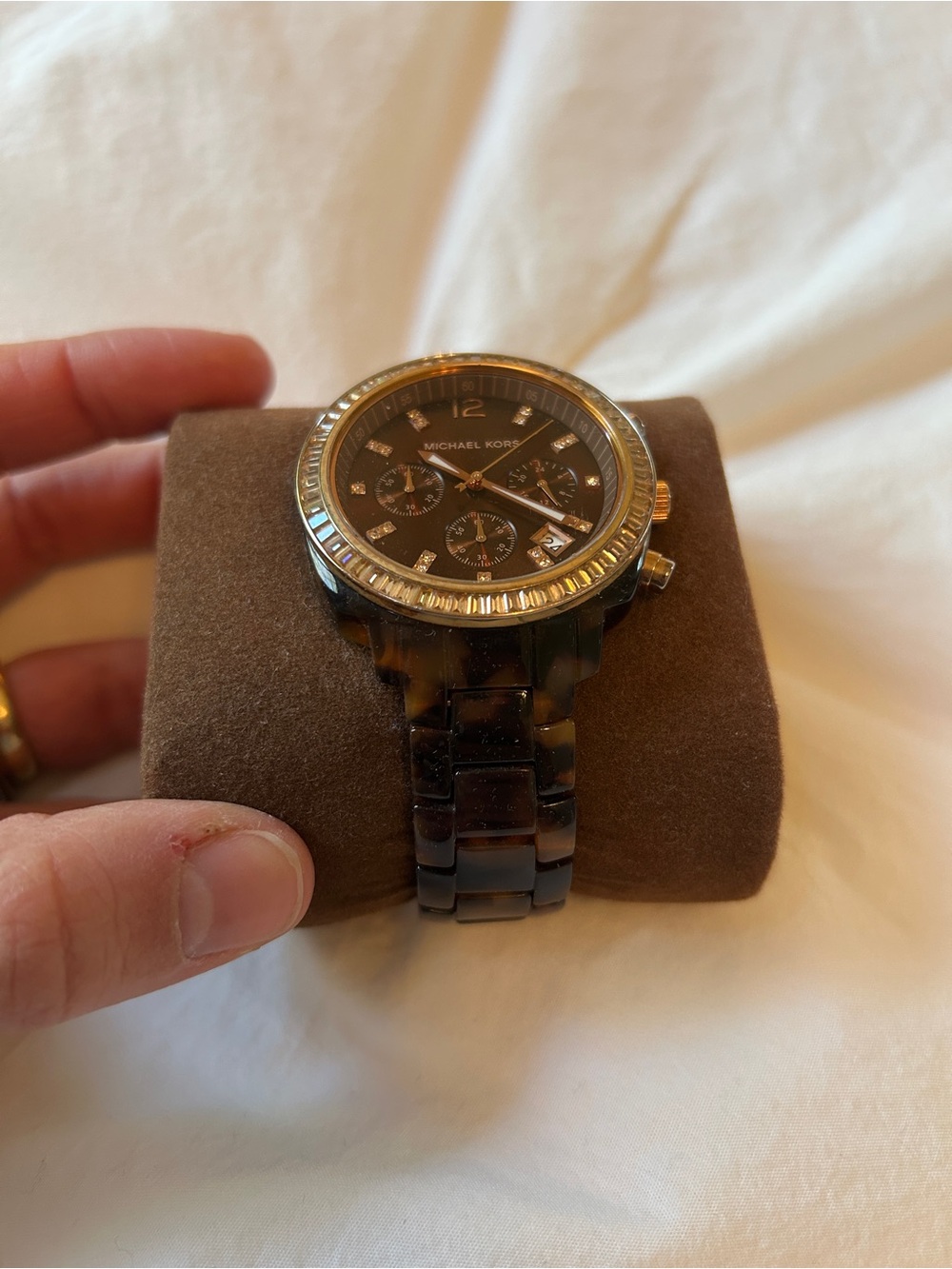 Michael Kors Brown and Gold Men's Chronograph Watch - Picture 5 of 5